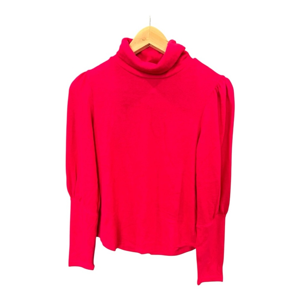 Anthropologie Vibrant pink Cowl Neck Sweater size s - Picture 3 of 11